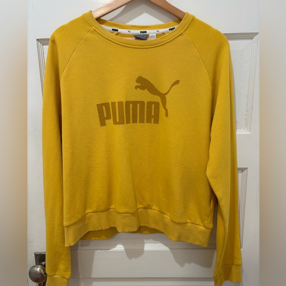Puma Mustard Crewneck Sweatshirt